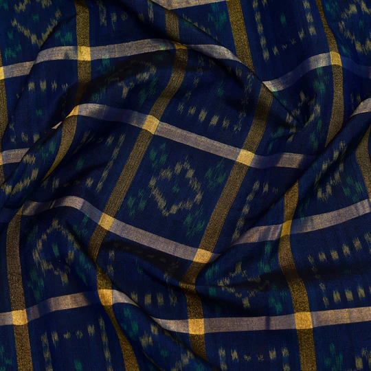 Ikkat Silk Fabric